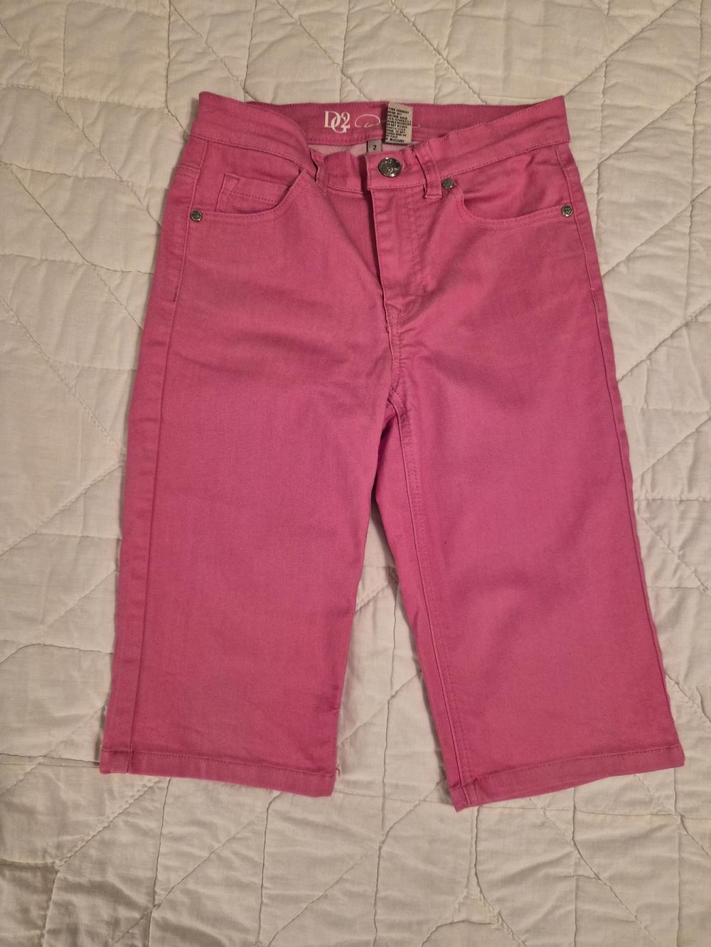 DG2 by Diane Gilman  Pink Bermuda Shorts - Size 2
